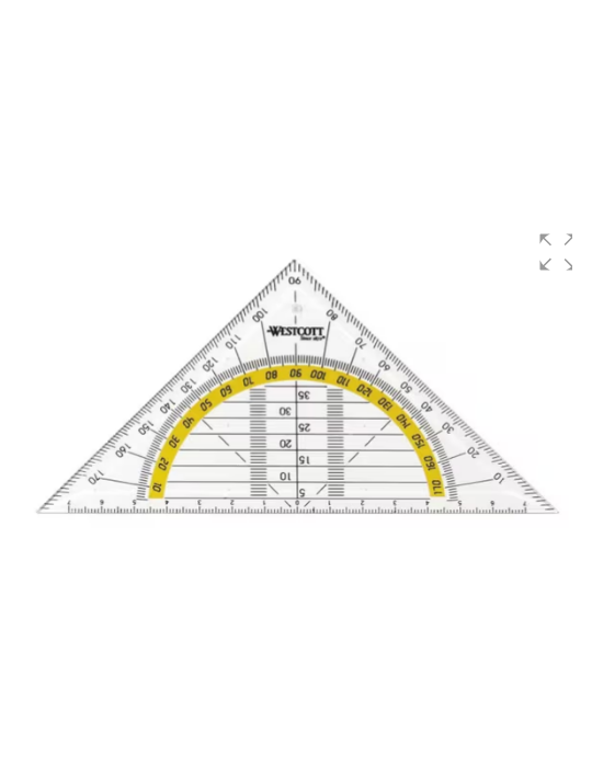 Equerre géométrique Westcott 14 cm