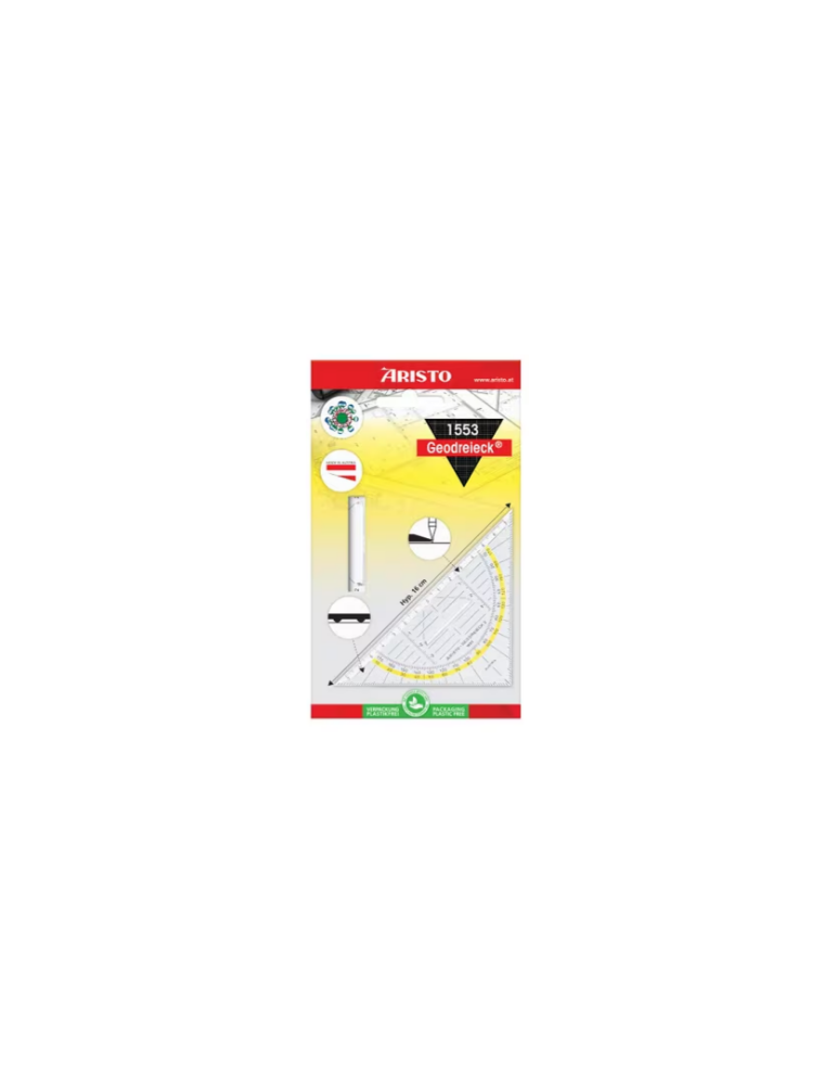 Equerre géométrique Geo-Dreieck® avec poignée, hypoténuse 14 cm