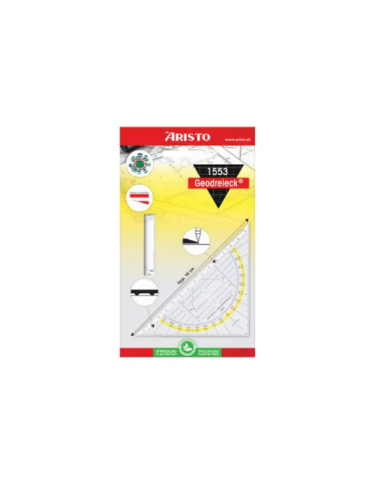 Equerre géométrique Geo-Dreieck® avec poignée, hypoténuse 14 cm