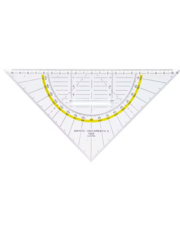 Geodriehoek Aristo 20 cm met greep