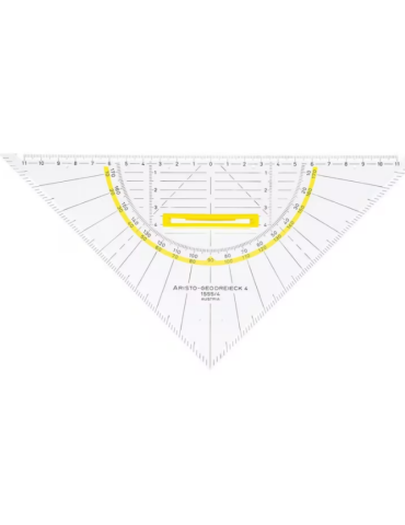 Equerre géométrique Aristo avec poignée amovible 25 cm