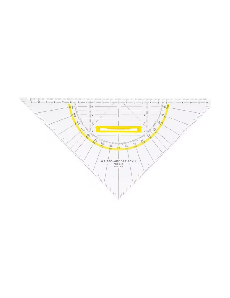 Equerre géométrique Aristo avec poignée amovible 25 cm