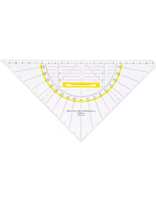 Equerre géométrique Geo-Dreieck® avec poignée amovible, hypoténuse 22