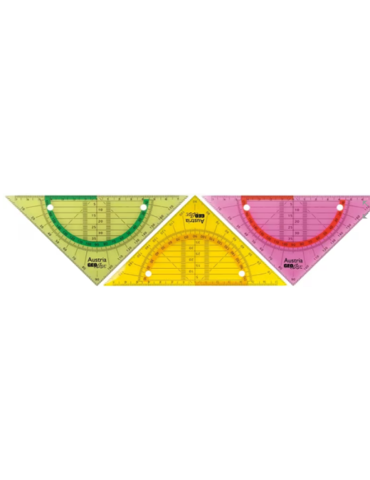 Geodriehoek Aristo GEOflex 14 cm flexibel neon kleuren