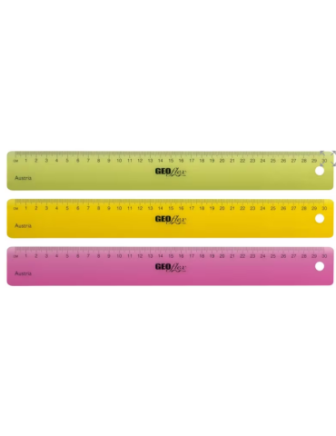 Règle Aristo "Geoflex" 30 cm couleurs ass. néon (groen/oranje/roze)
