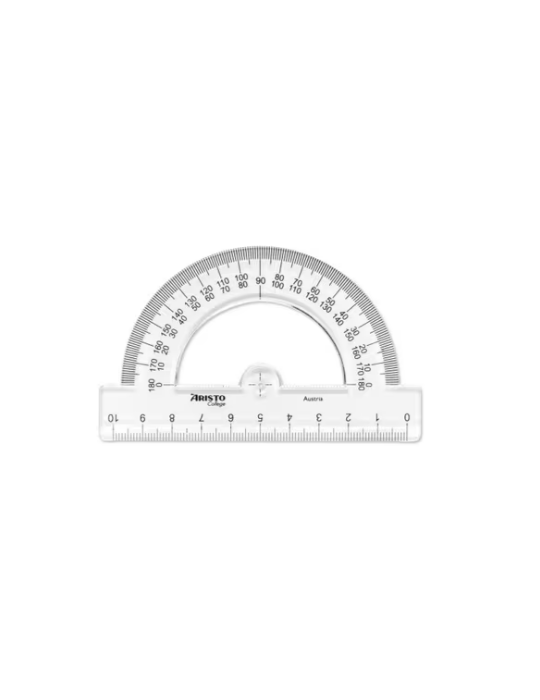 Rapporteur semi-circulaire 180, 10 cm