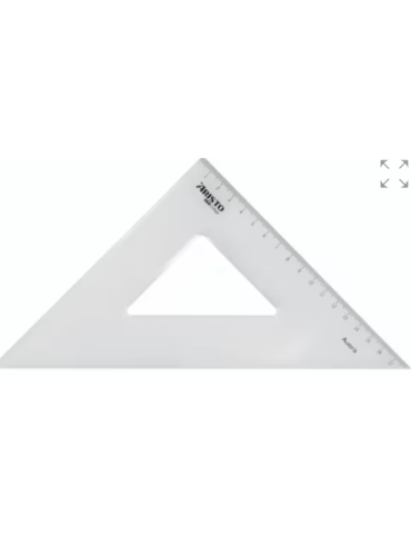 GEOCollege équerre de dessin 45 / 25 cm