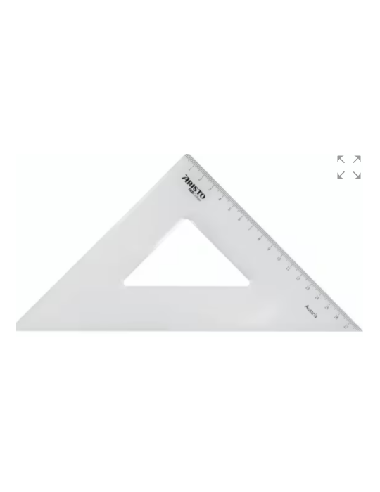 Driehoek Aristo 25cm 45° GeoCollege