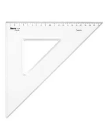 Driehoek Aristo 30cm 45° GeoCollege