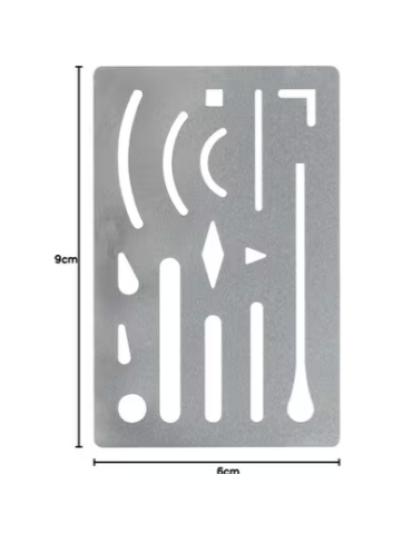 Gabarit d'effaage ES30 9x6 cm