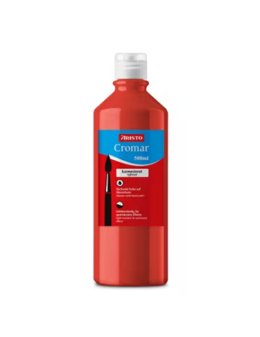 Gouache Aristo Cromar 500ml rouge cramoisi, base d'eau