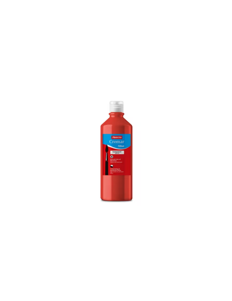 *Plakkaatverf Aristo Cromar, 500ml, karmozijn dekkende vloeibare plakk