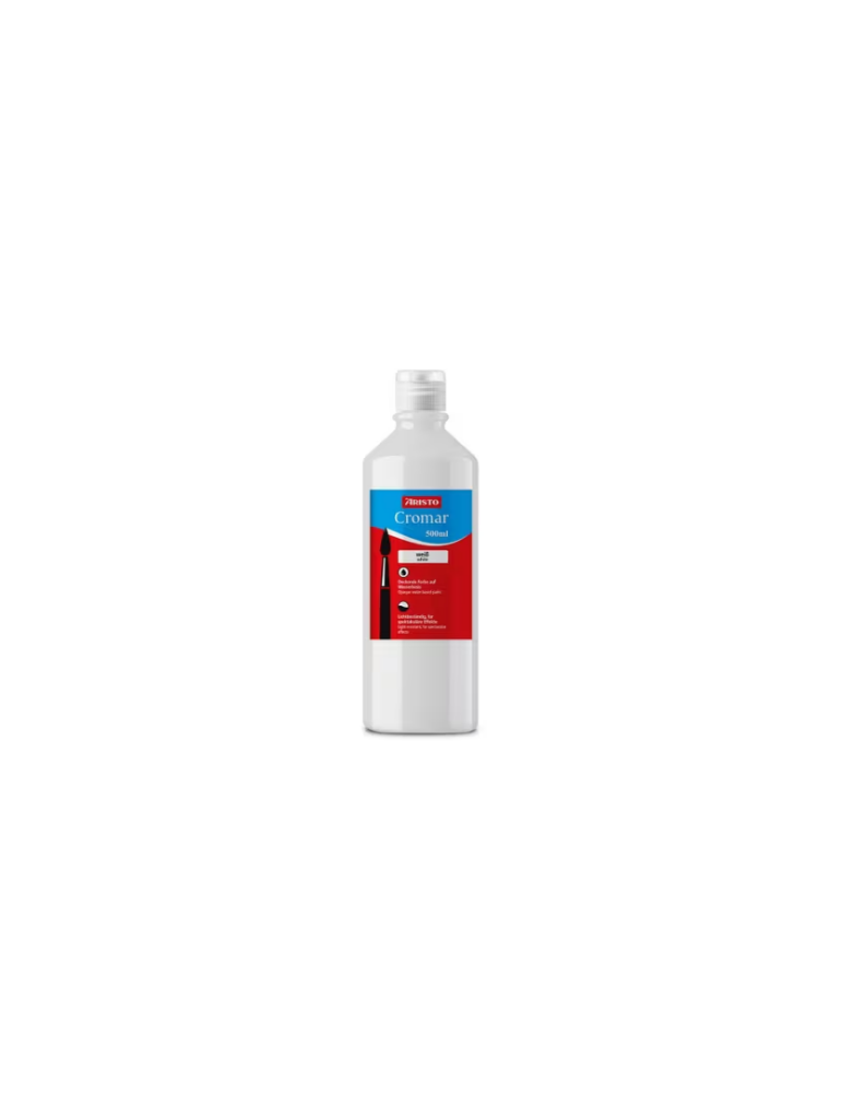 *Plakkaatverf Aristo Cromar, 500ml, wit dekkende vloeibare plakkaatver