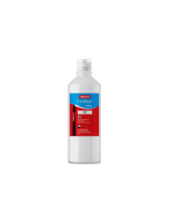 Gouache Aristo Cromar 500ml blanc, base d'eau