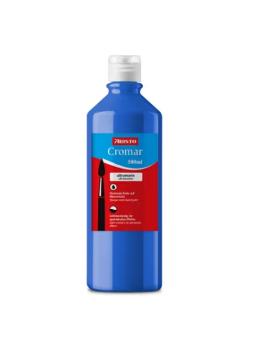 gouache Aristo Cromar 500ml ultramarine, base d'eau