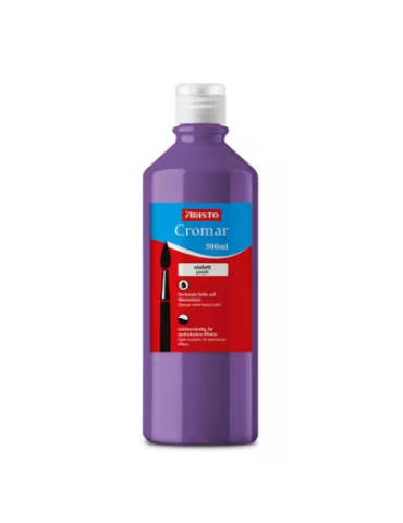 gouache Aristo Cromar 500ml violet, base d'eau