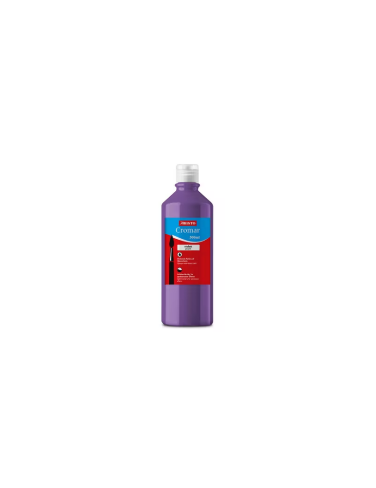gouache Aristo Cromar 500ml violet, base d'eau