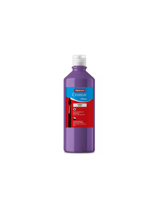 gouache Aristo Cromar 500ml violet, base d'eau