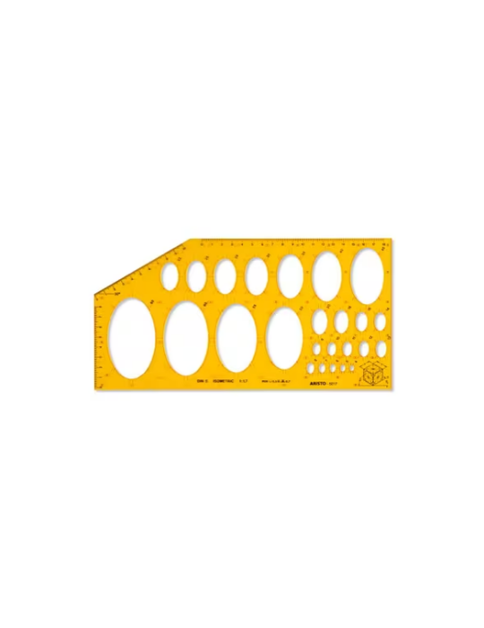 Gabarit pour ellipses isométrique