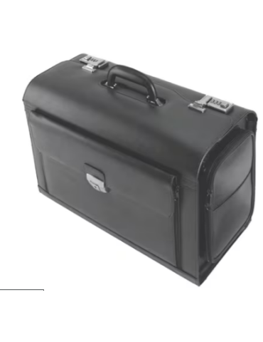 Pilot-case Alassio VERONA cuir noir