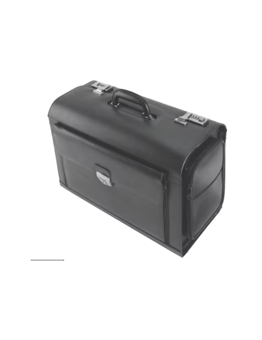Pilot-case Alassio VERONA cuir noir