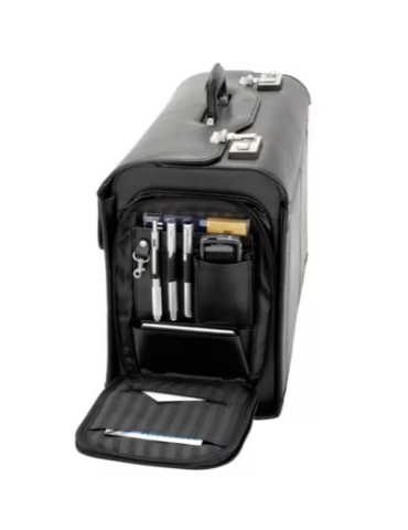 Pilot-case Alassio VERONA cuir noir 2