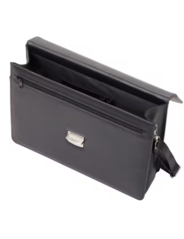 Attaché-case Alassio Anzio noir simili cuir