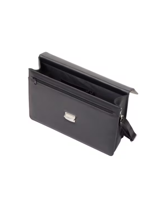 Attaché-case Alassio Anzio noir simili cuir