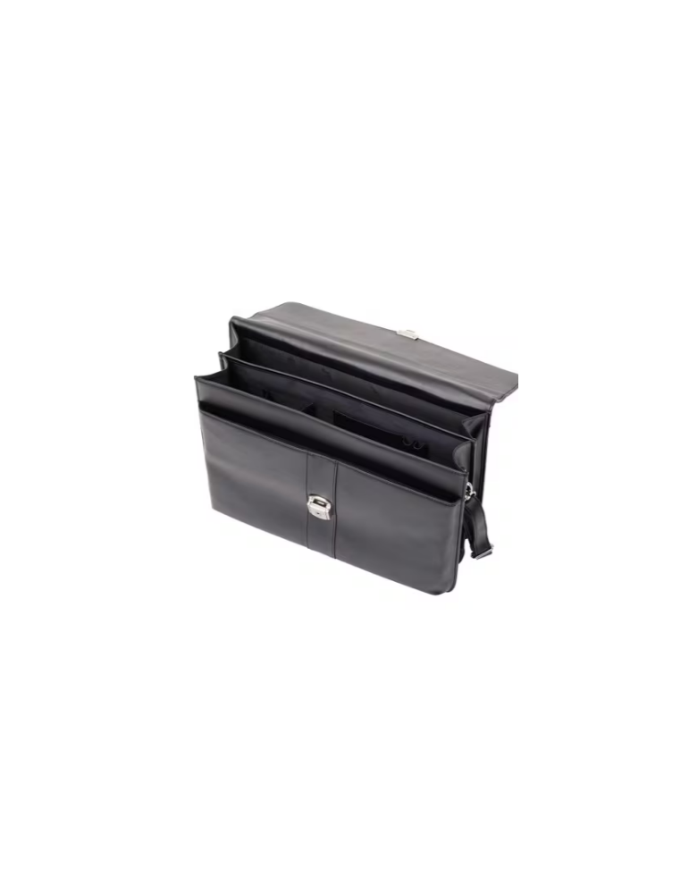Attaché-case Alassio Pescara noir simili cuir