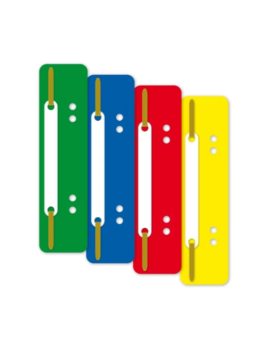 Plaquette serre feuilles Kangaro 2a PP boîte de 100 (4x25) assorti