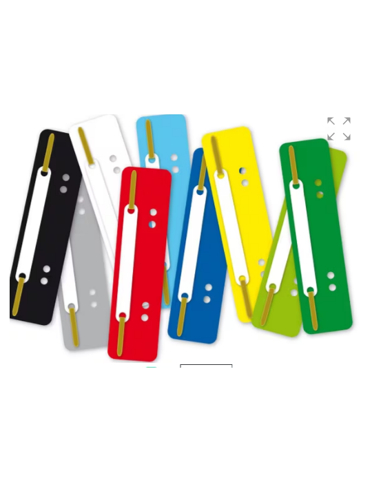 Plaquette serre feuilles Kangaro 2a PP boîte de 10 assorti