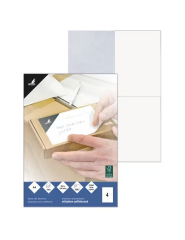 Etiket Kangaro ILK 105x148mm doos à 100 vel, 4 etiketten per A4 vel