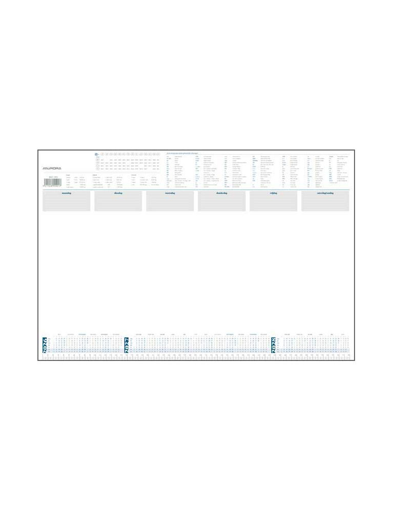 SOUS-MAINS 60X40CM 50FLS. NL
