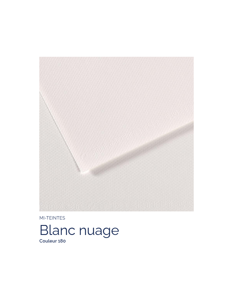 FL   MI-TEINTES®  50X65 160G  BLANC NUAGE 180