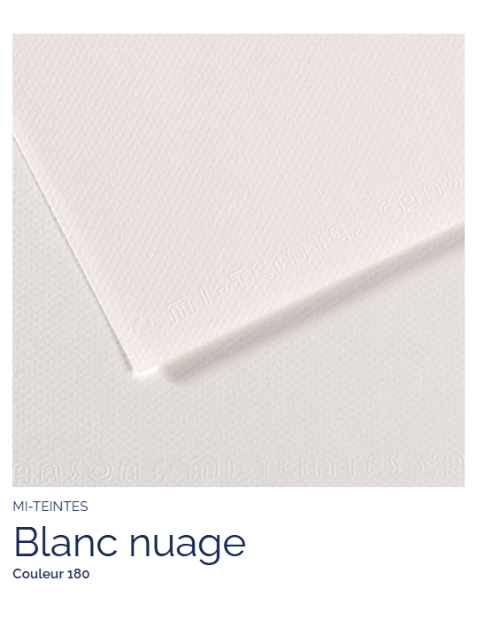 FL   MI-TEINTES®  50X65 160G  BLANC NUAGE 180
