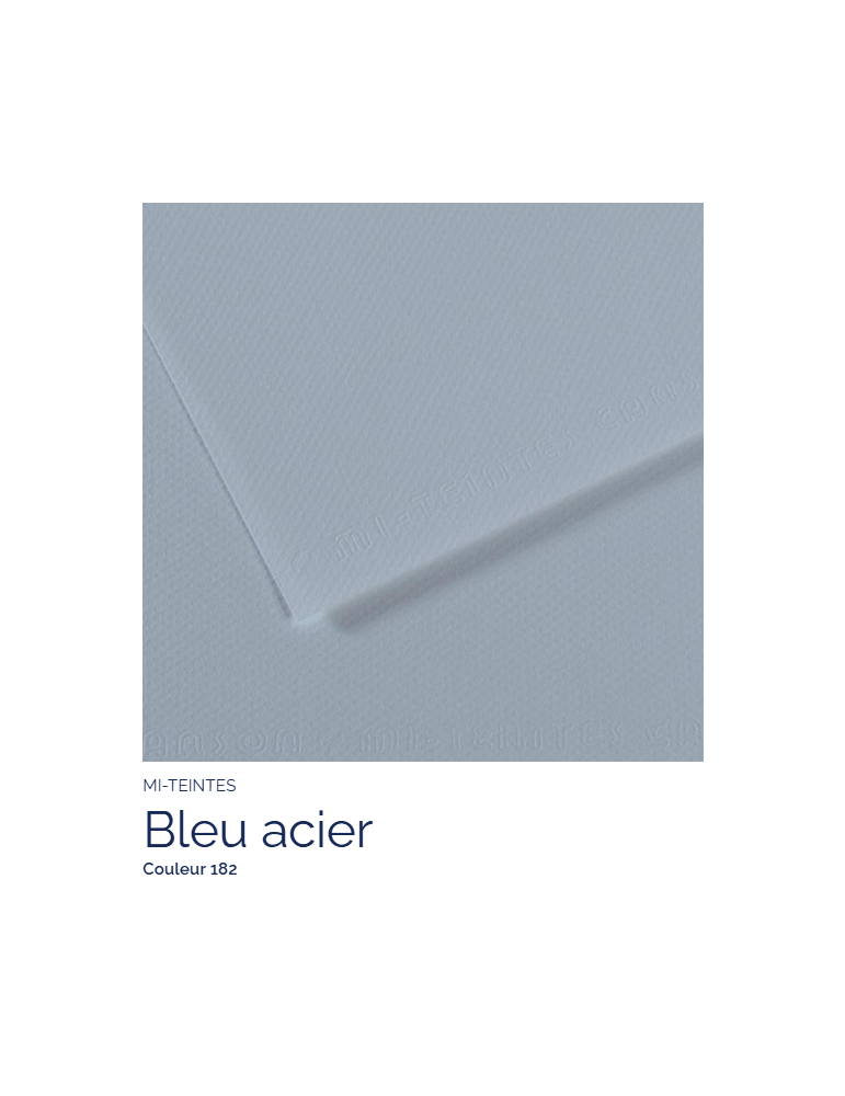 FL   MI-TEINTES®  50X65 160G  BLEU ACIER 182