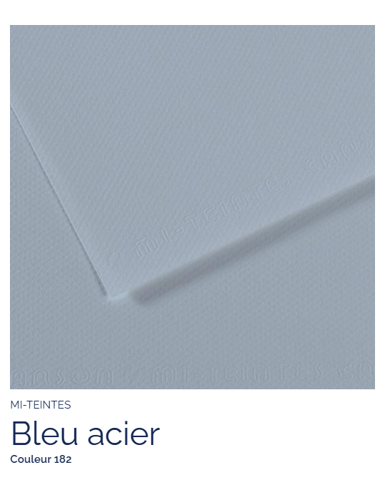 FL   MI-TEINTES®  50X65 160G  BLEU ACIER 182