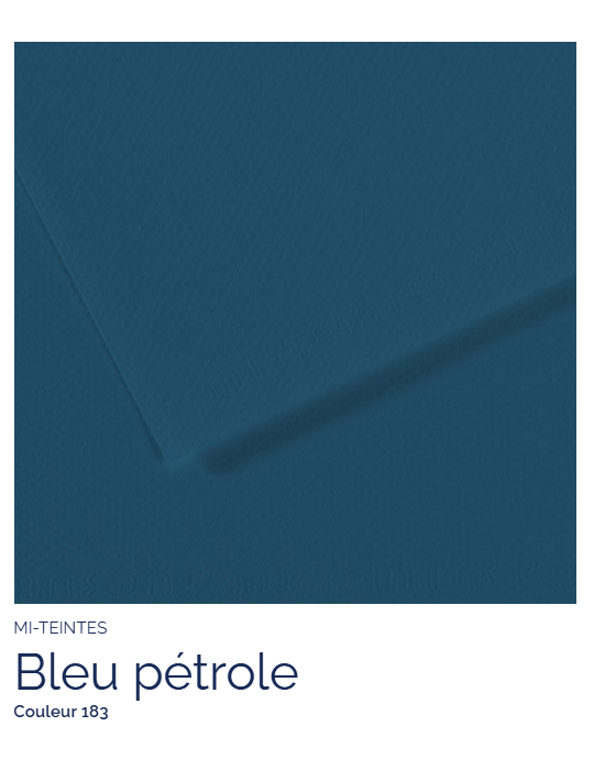 FL   MI-TEINTES®  50X65 160G  BLEU PETROLE 183