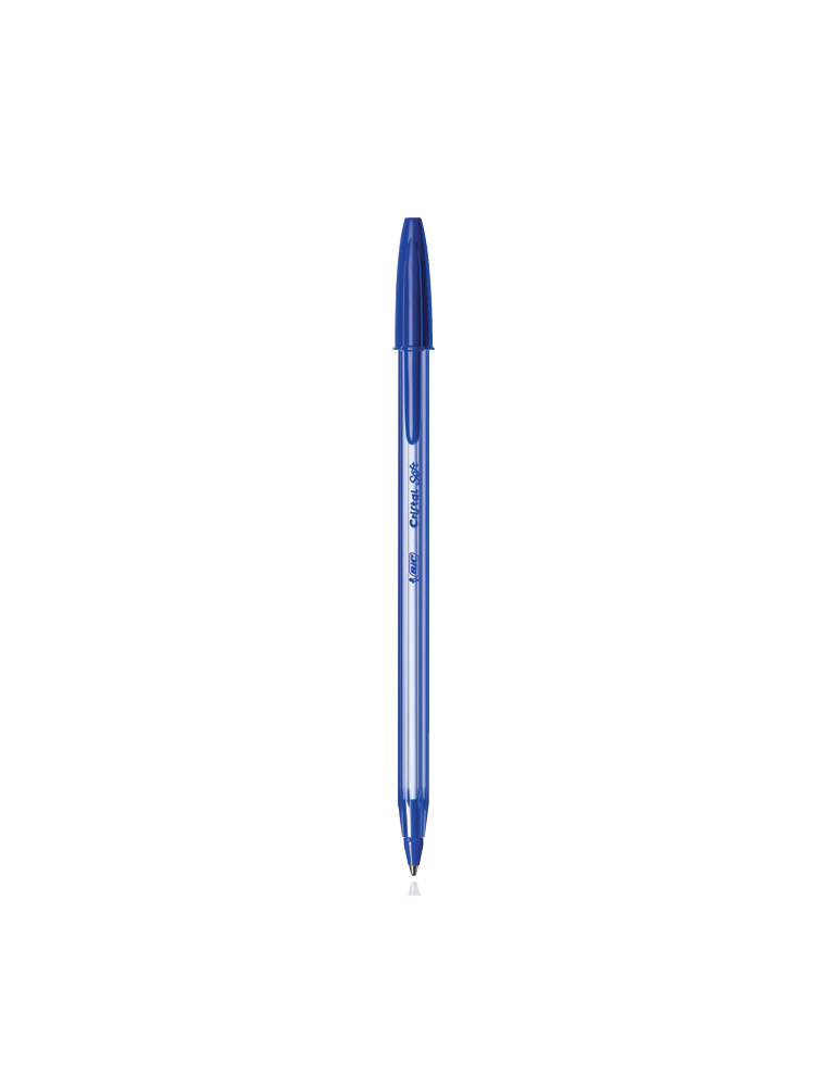 The BIC Cristal Soft Ball Pens x4 bleu