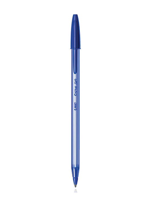 The BIC Cristal Soft Ball Pens x4 bleu