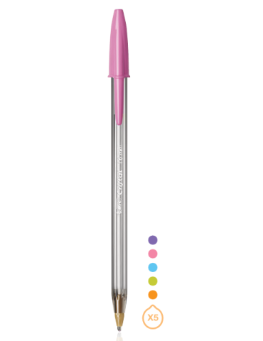 Box 20 BIC® Cristal® Large Fashion : bleu turquoise / Turkoois