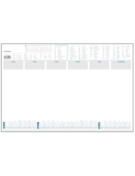 Sous-mains au format 600 x 400 mm, 50 feuilles, papier blanc 80 g et c