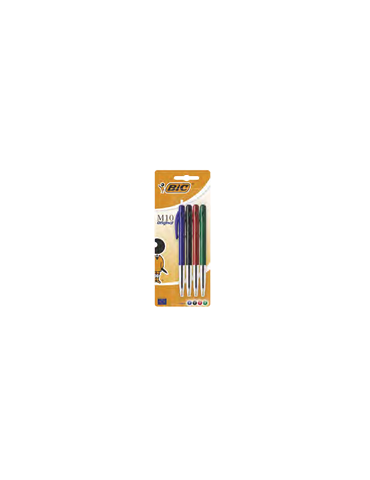 Blister 4 BIC® M10® Medium : assortie
