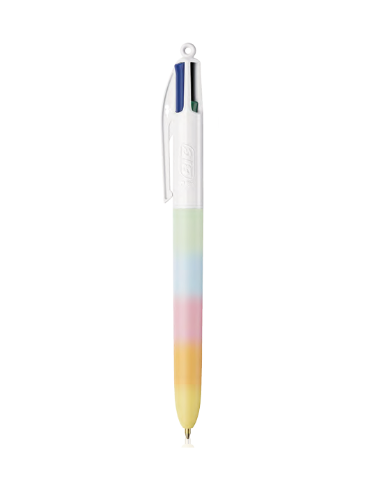 BIC 4 Colours Rainbow Pastel x1