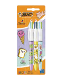 BIC 4 Colours Ball Pens x3 BLISTER