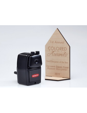 Derwent Super Point taille-crayon manuel avec support de bureau