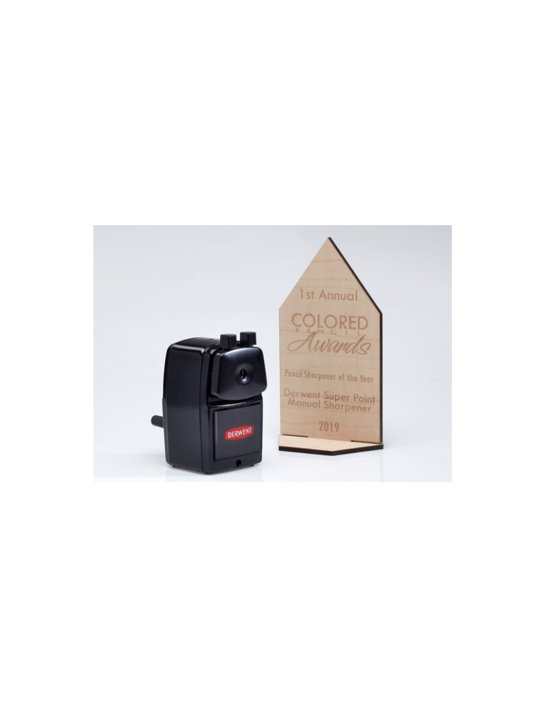 Derwent Super Point taille-crayon manuel avec support de bureau