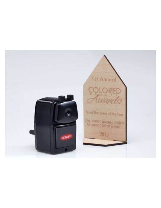 Derwent Super Point taille-crayon manuel avec support de bureau