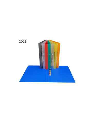 Classeur A4 2D15 PP8 Tr. Assorti