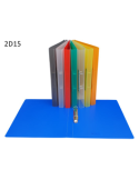 Classeur A4 2D15 PP8 Tr. Assorti